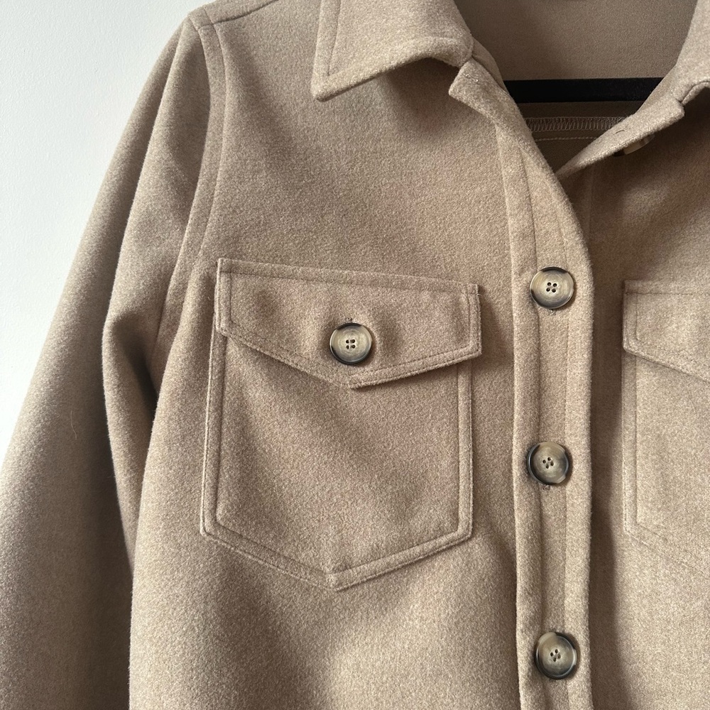 Lily Morgan Between-Season Jacket 'VIBE in dark beige - Picture 3 of 10